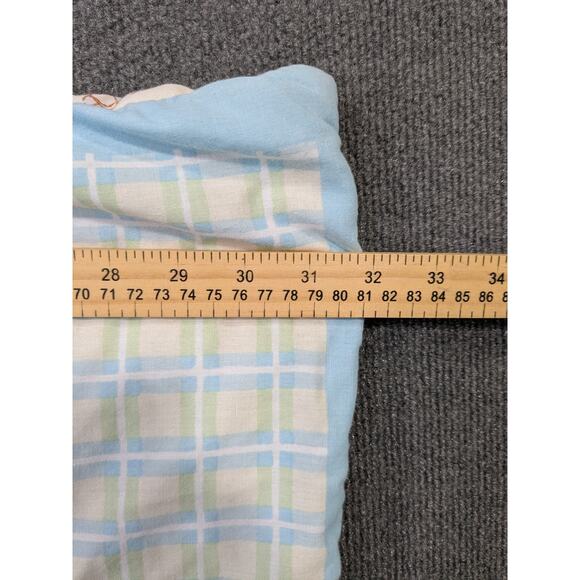 Vtg Winnie the Pooh Piglet Crib Blanket Quilt Sunny Days Friends Pile Disney - Picture 4 of 10